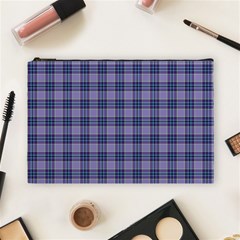 Purple Plaid Tartan 1 Cosmetic Bag (large)