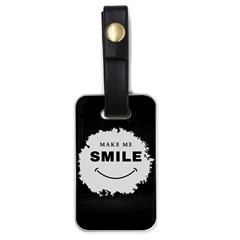 Black And White Simple Make Me Smile T Shirt 20250203 014057 0000 Luggage Tag (one Side)