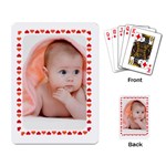 Personalized Photo Love Frame Playing Cards Single Design (Rectangle) Back