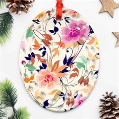 Abstract Floral Background Ornament (oval Filigree)