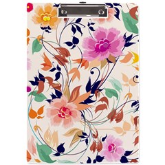 Abstract Floral Background A4 Acrylic Clipboard