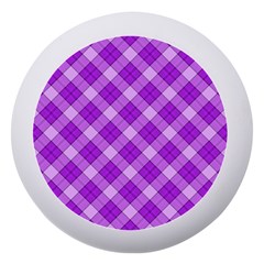 Purple Plaid Tartan 3 Diagonal (2) Dento Box With Mirror