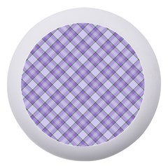 Purple Plaid Tartan 2 Diagonal Dento Box With Mirror