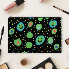 Doodle Dot Drawing Cosmetic Bag (large)