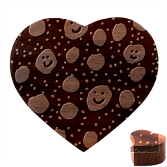Doodle Dot Drawing Heart Wood Jewelry Box