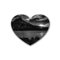 Nahuel Huapi Lake And Andes Range Mountains Landscape, Bariloche, Argentina Rubber Coaster (heart)