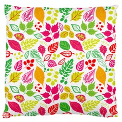 Leaves Pattern Seamless Texture Large Cushion Case (one Side)