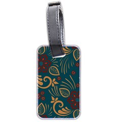 Flowers Floral Retro Flower Texture Luggage Tag (two Sides)