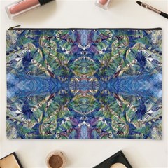 Blue Arabesque Cosmetic Bag (xxxl)