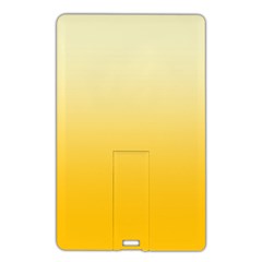 Cream Yellow To Amber Orange Linear Gradient Name Card Style Usb Flash Drive