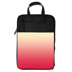 Cream Yellow To Crimson Red Linear Gradient Foldable Shoe Storage Bag