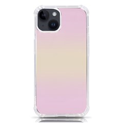 Pink Lace To Cream Yellow Bilinear Gradient Iphone 14 Tpu Uv Print Case