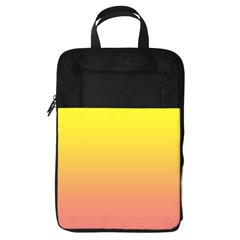 Electric Yellow To Coral Pink Linear Gradient Foldable Shoe Storage Bag