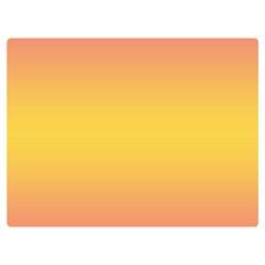 Coral Pink To Electric Yellow Bilinear Gradient Two Sides Premium Plush Fleece Blanket (baby Size)