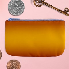 Burgundy Red To Amber Orange Bilinear Gradient Large Coin Purse