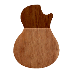 Burgundy Red To Coral Pink Linear Gradient Guitar Shape Wood Guitar Pick Holder Case And Picks Set