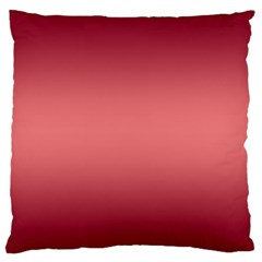 Burgundy Red To Coral Pink Bilinear Gradient Large Cushion Case (one Side)
