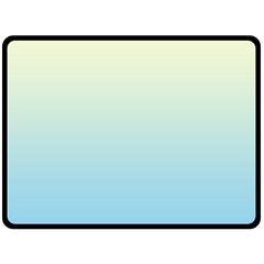 Cream Yellow To Baby Blue Linear Gradient Fleece Blanket (large)
