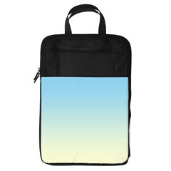Baby Blue To Cream Yellow Linear Gradient Foldable Shoe Storage Bag