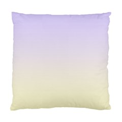 Pale Violet To Cream Yellow Linear Gradient Standard Cushion Case (one Side)
