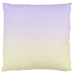 Pale Violet To Cream Yellow Linear Gradient Large Cushion Case (two Sides)
