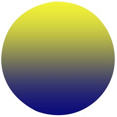Electric Yellow To Navy Blue Linear Gradient Wooden Bottle Opener (round)