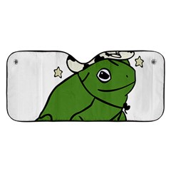 Frog With A Cowboy Hat Car Windshield Sunshade