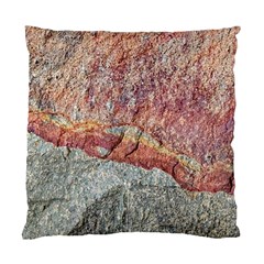 Red And Gray Rock Texture Print Standard Cushion Case (one Side)