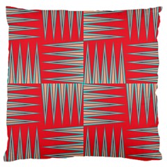 Zigzag Pattern Chevron Red Large Cushion Case (two Sides)