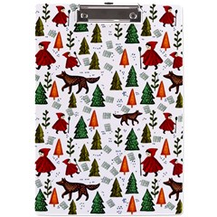 Little Red Riding Hood Seamless A4 Acrylic Clipboard
