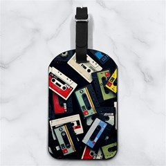 Abstract Case Nappa Leather Luggage Tag Rectangle