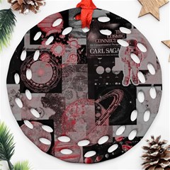 Aesthetic , Aesthetic, Dark Round Filigree Ornament (two Sides)