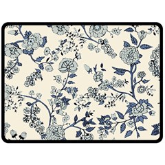 Blue Vintage Background Fleece Blanket (large)