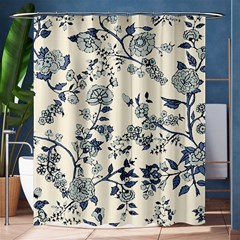 Blue Vintage Background Shower Curtain 60  X 72  (medium) 