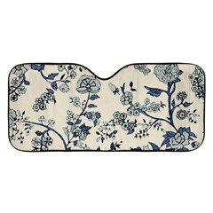 Blue Vintage Background Car Windshield Sunshade