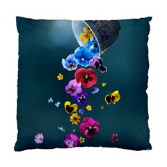 Falling Flowers, Art, Coffee Cup Standard Cushion Case (one Side)