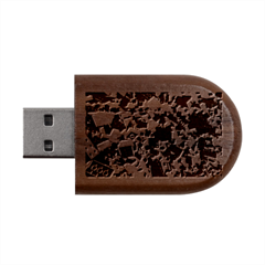 Falling Lego Bricks, Desenho, Fall, Games Wood Oval Usb Flash Drive