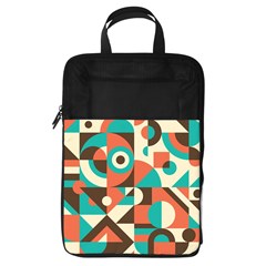 Retro Colorful Background, Retro Abstraction Foldable Shoe Storage Bag