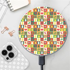 Template Christmas Pattern Wireless Fast Charger(white)