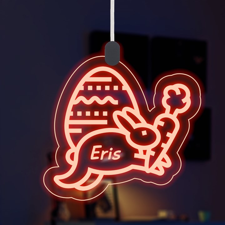 Easter Rabbit LED Acrylic Ornament