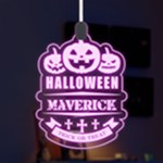 Personalized Happy Halloween Name Any Text LED Acrylic Ornament LED Acrylic Ornament Front