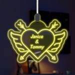 Happy Valentine LED Acrylic Ornament Front