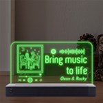 Personalized Music Player Any Text LED Acrylic Message Display Front