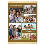 Personalized 7 Photos Our Hearts Belong to Family Hanging Canvas Print Hanging Canvas Prints 16  x 22  Front
