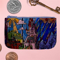 Castle Building Stained Glass Large Coin Purse