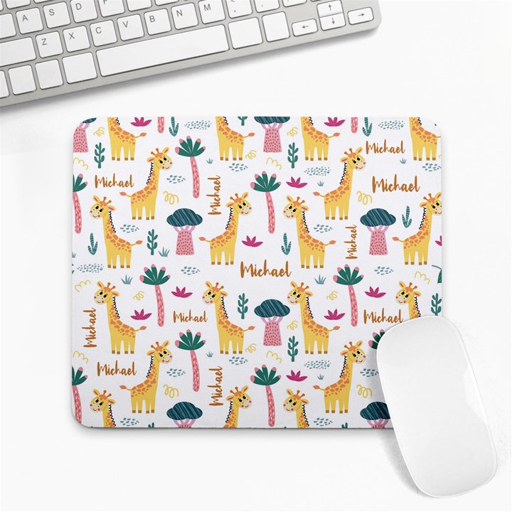 Giraffe Name Mousepad Collage Mousepad