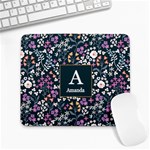 Initial Name Floral Mousepad Collage Mousepad 9,25 x7,75  Mousepad - 1