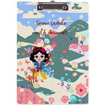 Personalized Snow White Name A4 Acrylic Clipboard A4 Acrylic Clipboard Front