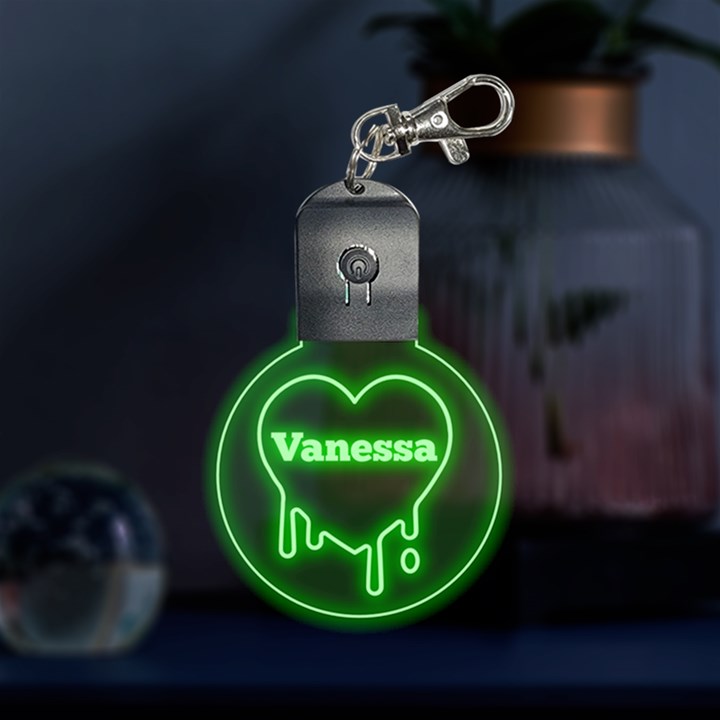 Personalized Name Love 3 LED Key Chain
