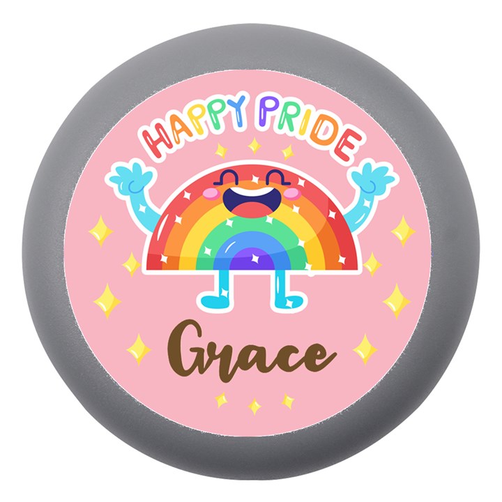 Personalized Happy Pride Rainbow Name Dento Box Dento Box with Mirror
